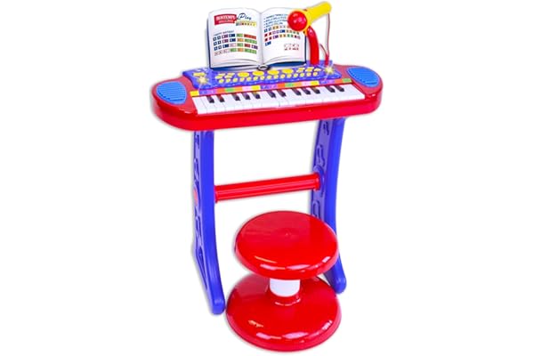 Bontempi- Orgue, 133240, Rouge/Bleu/Blanc
