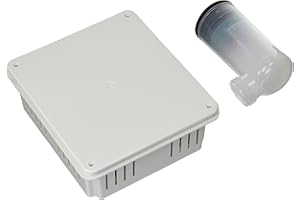 LA VENTILAZIONE Wentylacja ksifu-y ksifu Kit syfon A suchy przyjazny uniwersalny z zestawem odpływowym kondensacją średnica 20 mm, biały