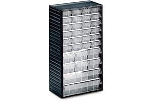 Treston Kleinteilemagazin 550C-3, BxTxH 310x180x550 mm, 32 Schubladen, Grau