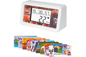 ‎NINE-RONG NInE-ROnG Hintergrundbeleuchtung Digitaler 9.999 Tage Countdown Timer Großes LCD Display Count Down für Ruhestand Urlaub Graduierung Weihnachten Hochzeiten GeburtstageHalloween und andere Anlässe (WT)