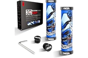 CNCLOL Manopole per Bici MTB,22mmm Manopole Bicicletta Silicone-Impugnature Manubrio Bici con Doppia Chiusura per MTB/BMX/Mountain Bike.