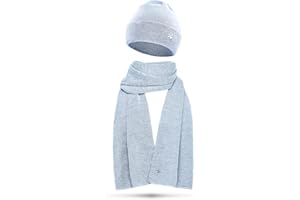 NYTTED® Merino Mütze und Schal Set für Damen & Herren | Made in Germany | 100% Feinste Merinowolle | Kuschelig Weiches & Warmes Set