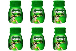 GEMERIC Hajmola Pudina (Pack of 6) - Ayurvedic Tasty Digestive Tablets for Improved Digestion and Relief from Flatulence, Pudina Flavour-120 tabs