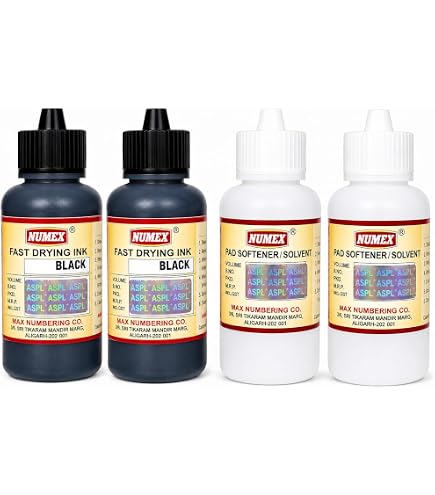 Ochitya-Numex Special Fast Drying Ink, Red Ink, Water Oil Grease