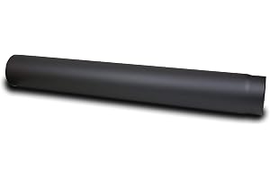 LANZZAS Ugnsrör 1 000 mm förlängning – i diameter Ø 150 mm – färg: gjutjärn – rökrör förlängning