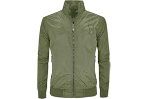 VEQUÈ Giubbotto Uomo Leggero Softshell Giacca a Vento Giubbino Slim Primavera Estate