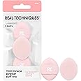 Real Techniques Mini Miracle Powder Puff Trio, For Setting and Baking, Mini Makeup Puff For Loose and Pressed Powder, Targeted Setting Under Eyes and On Blemishes,3 Count