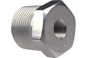 ICT BILLET Straight 3/4" NPT Male to 1/8" NPT Female Pipe Adapter Reducer Fitting Bare, AN912-12-02A