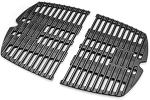 MGiessca 7644 Griglia per barbecue a gas Weber Q100 Q120 Q140 Q1000 Q1200 Q1400, 32 cm, accessori per barbecue Weber Q100, Q1000, griglia per barbecue a gas, 2 confezioni di griglia per Weber Q 1400