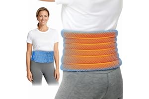 ‎NEWGO NEWGO Mikrowelle Wärme Körnerkissen für Rücken, Natürliche mit feuchter Wärme Heating Waist, Wärmegürtel Rücken Wärmekissen Körnerkissen für Krämpfe, Lendenwirbelsäule, Rückenschmerzen, Ischias