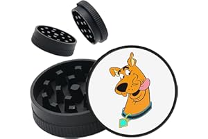 UKGLASS Two Piece Grinder with Shark Teeth & Non-Stick Design - Herb Crusher Mill for Dry Herbs & Spices (50mm) (Blue)