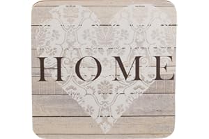 Creative Tops Everyday Home 4-Piece Set of Cork-Backed Coasters 10.5 x 10.5 cm (4" x 4") Grey