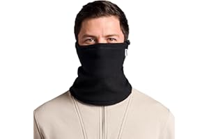 Boldfit Bandana For Men Bike Winter Neck Warmer For Men Thermal Fleece Neck Cover For Women Soft Bandana Mens Winter Accessories Warmer For Men Winter Wear Face Gaiter, Scarf For Neck -free Size Black