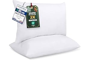 Utopia Bedding Relleno de Cojín 50 x 70 cm (2 Unidades), Fibra Virgen Siliconada, Almohadas de Sofá (Blanco)