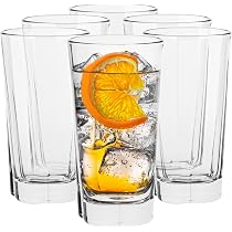6 Highball-Gläser 475 Ml – Aus Borosilikatglas, Spülmaschinenfest, Für Cocktails & Säfte