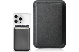 GYCAQAC Magnétique Portefeuille Compatible avec, 1 Pièces Magnetic Slot Card Holder Porte Carte, Compatible avec Coque Magsafe Porte Carte Magnétique Portefeuille, avec iPhone 15/14/13/12