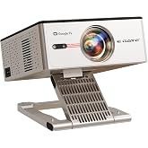 E GATE Zen 8X Google TV Official Home Projector 4k Ultra HD | Google Certified Apps Netflix, Prime | 1500 ANSI Lumens, Sealed Optical Lens, 800 ISO, F