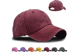 XIEXIESHER Casquette Baseball Enfants, Taille Uni 52-56cm, Ajustable Grands/Petits Têtes, Design Vintage Unisexe UV Protection pour Garçons Filles