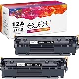 Lot De 4 Toners Noirs Q2612A (12A) Compatibles HP Laserjet 1022NW - Marque Visiodirect, Garantie 1 An