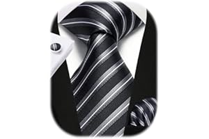 Enlision Cravate Homme Mariage Cravates Couleur Unie Ensemble Cravate et Pochette et Boutons de Manchette Set Motif Cachemire Floral Travail Cadeau Fete Cravates