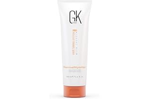GK HAIR Global Keratin Thermal Style Her Hair Cream (3.4 Fl Oz/100ml) Thermal Styling Cream Anti Frizz Heat Protectant against Flat Iron Heat & Hot Blow Dry Prevents Damage & Breakage - All Hair Types