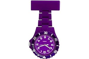GLAMIFIED , GLAM Glamified Rubberized Nurse/Paramedic/Medical Fob Watch: Stylish Luminous/White Dial Unisex Nursing Timepiece Ideal for Nurses, Paramedics Waterproof, Easy-to-Read, Perfect for Hospital & Clinic