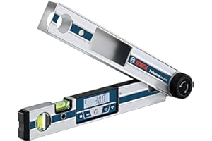 Bosch Professional Medidor digital de ángulos GAM 220 MF (cálculo de ángulos de inglete, margen de medición: 0 - 220º, longitud: 40 cm)