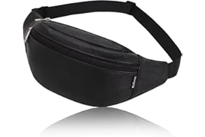 Sac Banane Dames Ville De Sécurité pour Femme PU Etanche Sac de Voyage Randonnée Sacs de Sport Vélo à Dos Waist Fanny Pack Running Outdoor Ceinture de pour Gym, Jogging, Escalade