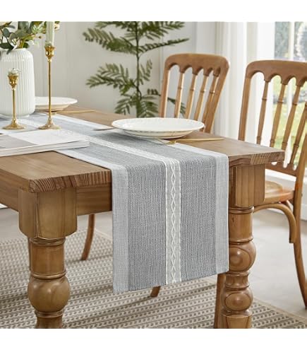 Runner Da Tavolo Moderno Verde Eucalipto – Impermeabile E Lavabile, Effetto Lino, 40x180 Cm, Per Cucina E Tavola