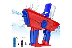 Dolanus Toys for 3+ Year Old Boys: Automatic Spider Water Gun Water Blaster Gifts for 3 4 5 6 7 8 9 10 Years Old Kids Birthday Rechargeable Water Pistol for Adults Outdoor Summer Beach Pool