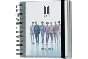 Grupo Erik - Agenda Scolaire 2023 2024 BTS | Agenda Journalier KPOP de Août 2023 à Juin 2024 | Fournitures Scolaires