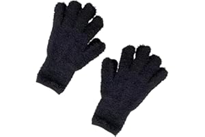 Faderr Autowaschhandschuh aus Mikrofaser kratzfreie Autoreinigungshandschuhe multifunktionale Staubhandschuhe zur Reinigung von Haus, Auto und schwer zugänglichen Eckläden (schwarz)