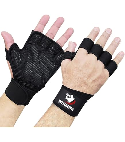 Grip Pads Néoprène Pullup & Dip - Set De 4 Poignées D'Entraînement Antidérapantes - Pour Musculation, Tractions, Évite Les Ampoules