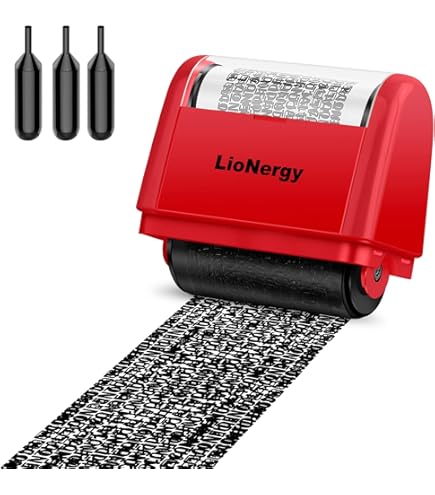 Inchiostro Per Timbri Di Riservatezza - 5 Flaconi Da 10ml Con Punte, Per Protezione Dati, Nero