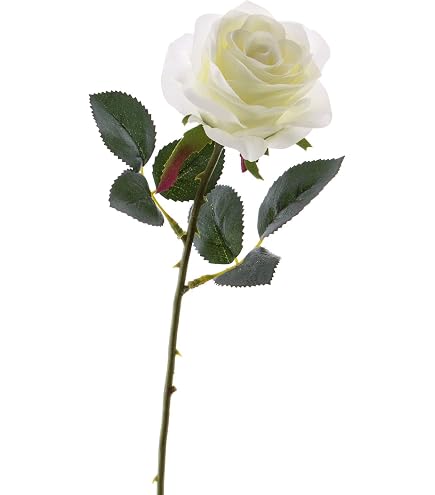 Rosa finta JANINE, rosa tenue, 70cm, 12cm - Fiori artificiali