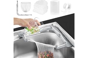 NIZIRIOO 200 pcs Filtres à Tamis Triangulaires pour Evier, Passoire triangulaire pour évier de cuisine, Filtre Pour éVier De Cuisine Sac De Crépine D'évier Sac En Maille Fine De Cuisine Pour Déchets De Cuisine
