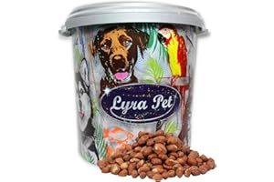 Lyra Pet® 10 kg de cacahuètes hachées avec Peau + Seau de 30 L | Idéal pour Petits Oiseaux & Jeunes Animaux | Nourriture pour Oiseaux Sauvages Toute l'année | Nourriture Riche en Fibres