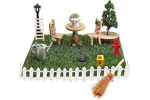 JIAHUADE Accessoires de Jardin Miniatures,Outils Jardinage Miniature,Miniature Jardin Ornements,Micro Paysage