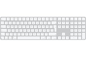 Apple Magic Keyboard mit Touch ID und Ziffernblock für Mac Modelle mit Apple Chip – Deutsch – Weiße Tasten ​​​​​​​