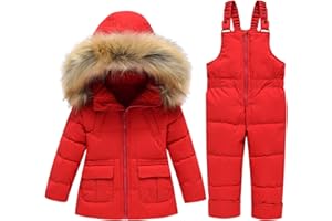 SANMIO Dziewczęca kurtka puchowa, zestaw odzieży, dla dzieci, pogrubione sztuczne futro, kurtka zimowa + spodnie zimowe dla małych dzieci, spodnie puchowe, kombinezon narciarski