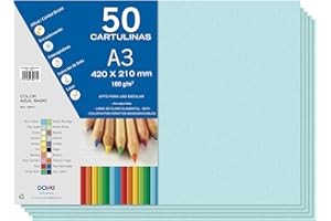 DOHE - Cartoncino 50 fogli A3 - Blu Sado
