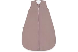emma & noah Baby Schlafsack 2.5 TOG, Strampelsack für den Herbst und Winter in vielen Farben, Bio-Baumwolle, Oeko-TEX Zertifiziert, Schlafsack für Neugeborene (Essential Berry, 60 cm)