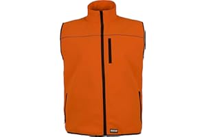 WORKTEAM Work Team Chaleco workshell de Alta Visibilidad. Hombre Naranja A.V. M
