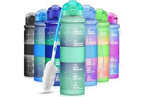 ZORRI Borraccia Sportiva BPA Free Tritan 400ml /14oz, 500ml/ 17oz, 700ml/ 24oz, 1l / 32oz - Bottiglia da Palestra Riutilizzabile Ideale da Corsa, Bici, Ciclismo, Scuola Bambini, Viaggi e Altro