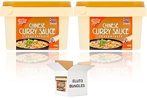 ELUTO Chinese Curry Sauce Paste Concentrate Regular 405g - Pack of 2