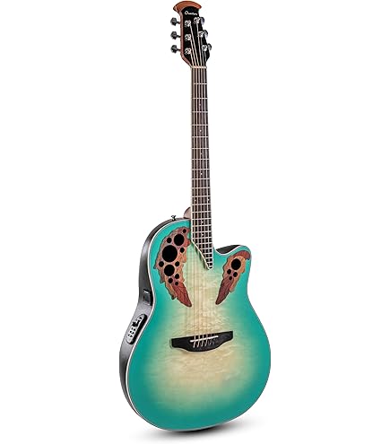 Ovation Celebrity Elite CE44-RBB (Reversed Blue Burst) : Amazon.co