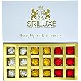 SRILUXE - 18 Assorted Luxury Premium Blooming Tea | Wonderfully Wrapped in Silver, Gold and Red | perfect for gifting or self-indulgence (18 Assorted Blooming Tea)