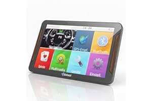 Elebest C70 Auto Navi 7 Zoll mit Bluetooth – Lebenslange Kartenupdates für 52 Länder Fahrspurassistent, POIs, Sprachführung & Fahrzeugprofile für LKW & Wohnmobil