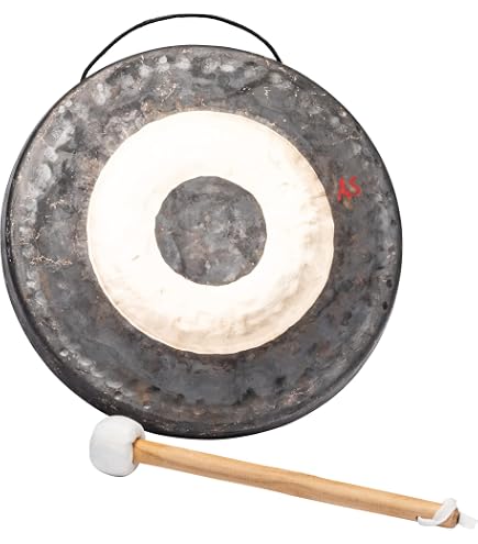 Gong di guarigione del tempio tibetano scolpito da 51 cm, 20 pollici dal Nepal Gong di guarigione del tempio tibetano scolpito da 51 cm, 20 pollici dal Nepal