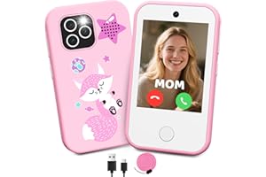 CHAKEYAKE Kinderhandy, 4G Kinder Smartphone Ohne Vertrag mit Dual-Kamera, 2,8 Zoll HD-Touchscreen, MP3-Player, Taschenlampe, Mini-Handy mit Lernspielen, Geschenk für Jungen und Mädchen von 3-12 Jahren